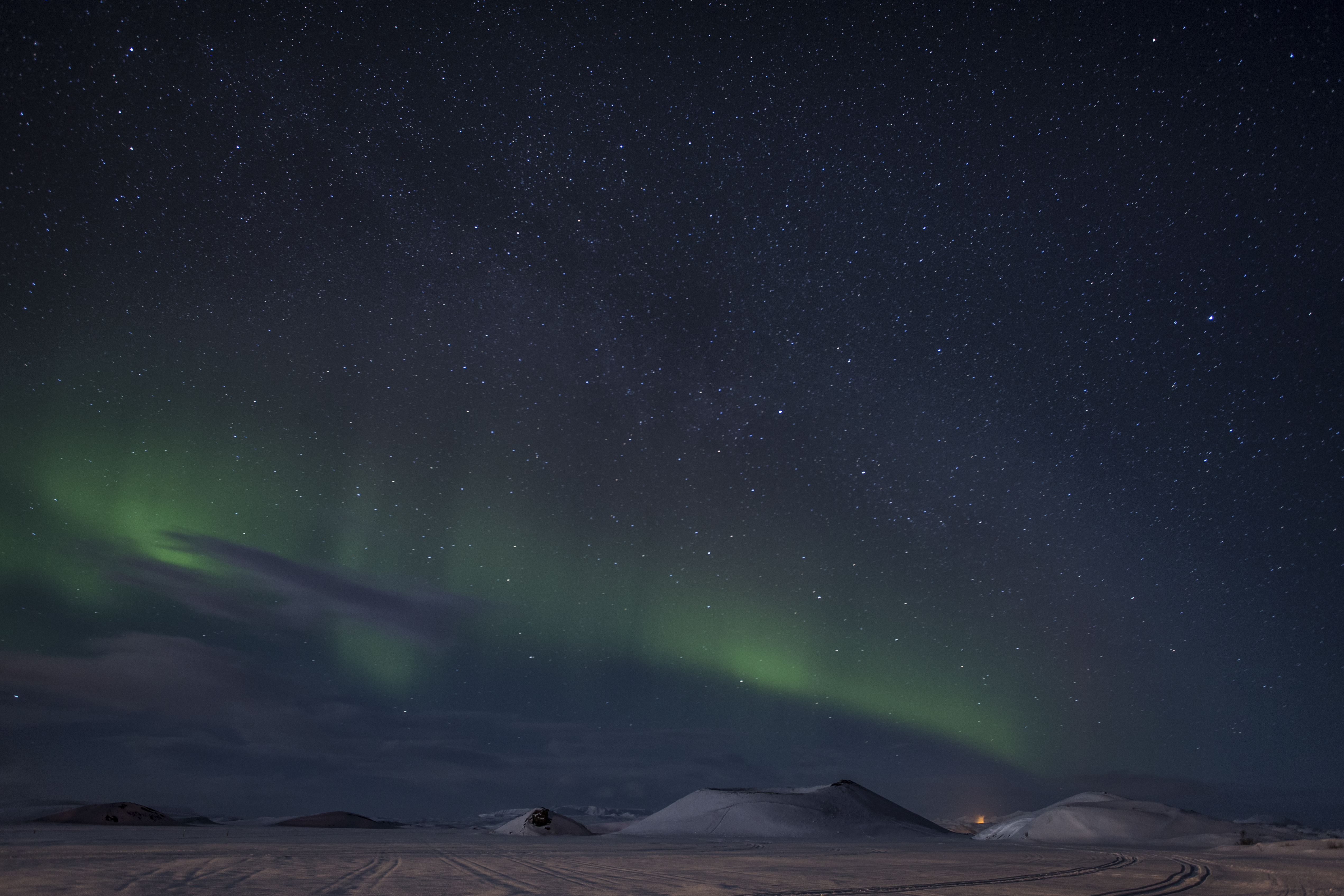 Northern lights over Iceland