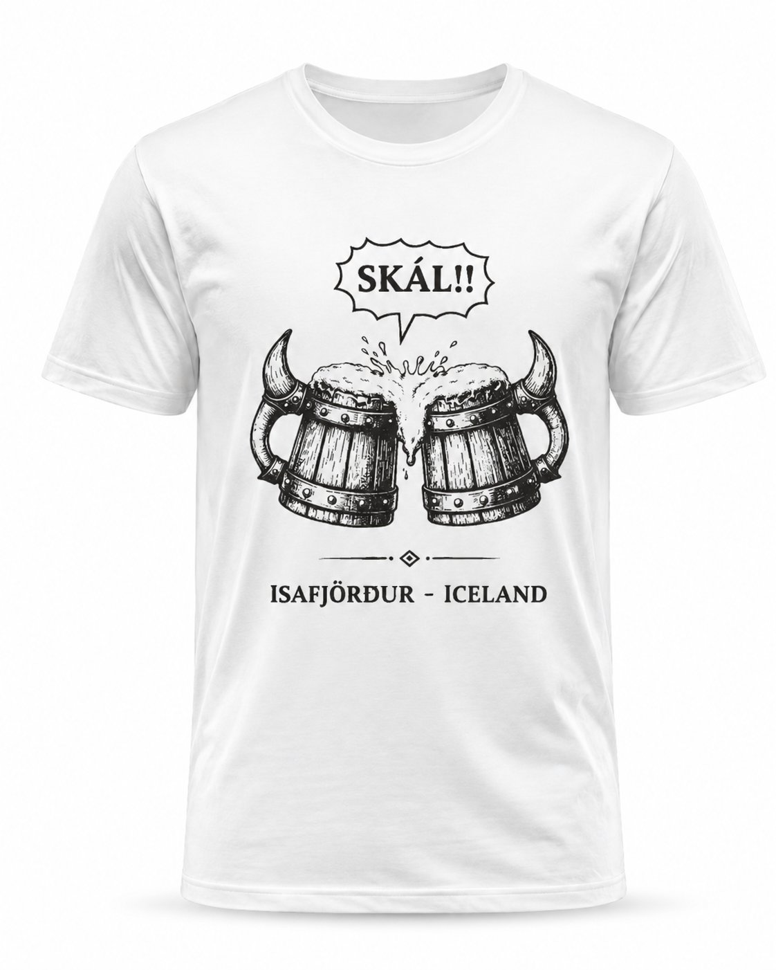 Skal t-shirt black on white